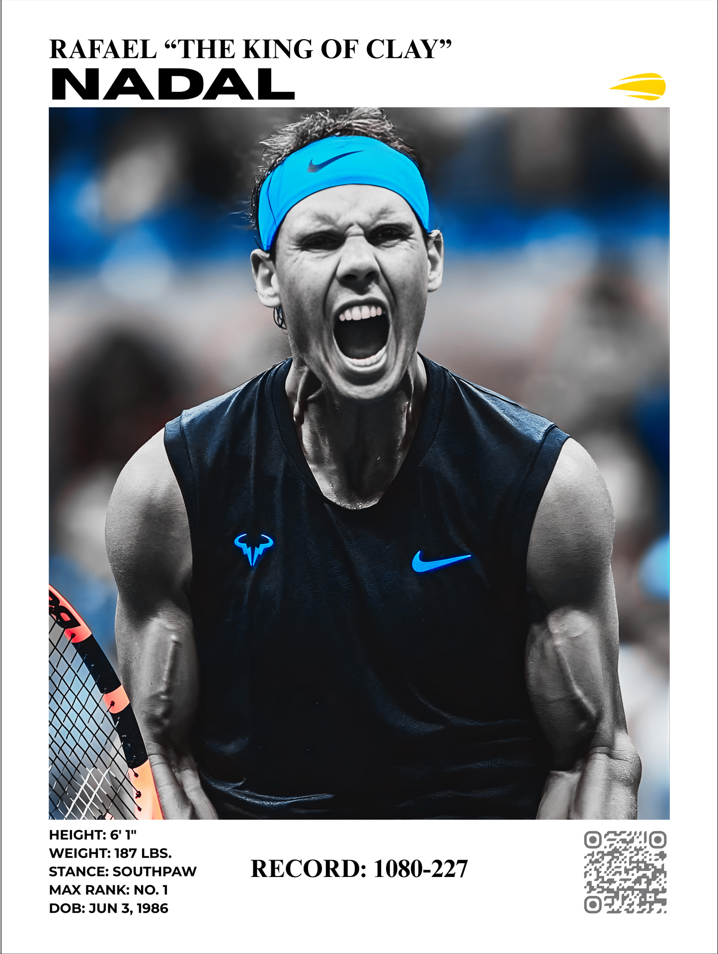 rafael nadal 30x40