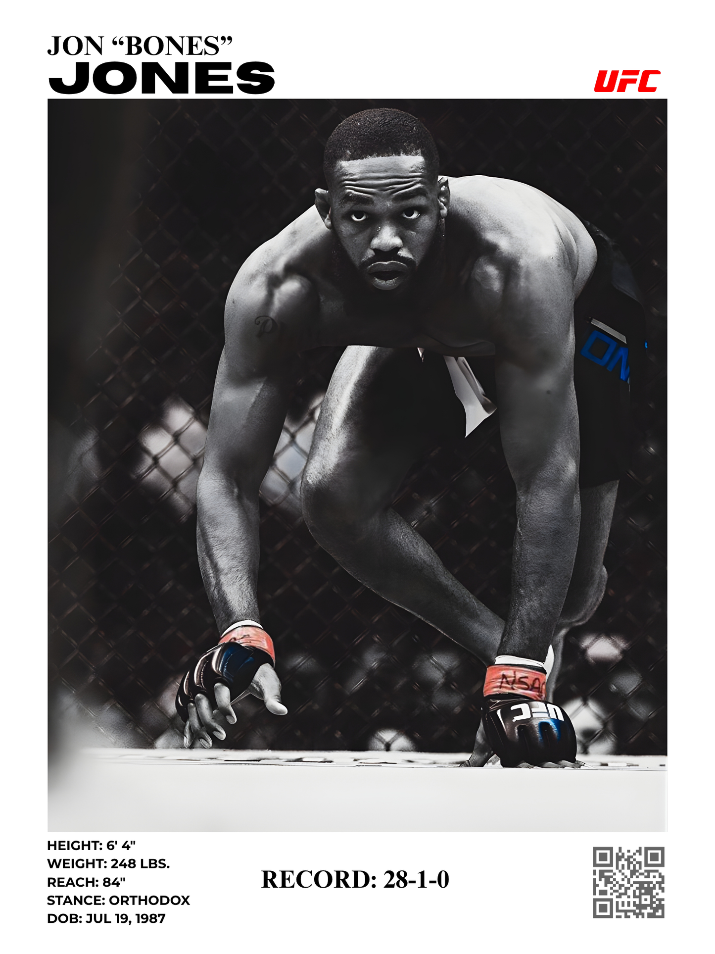 jon "bones" jones 30x40