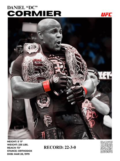 DANIEL CORMIER 2X CHAMP (2) 30x40