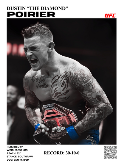 DUSTIN "THE DIAMOND" POIRIER - CHAMP 30X40