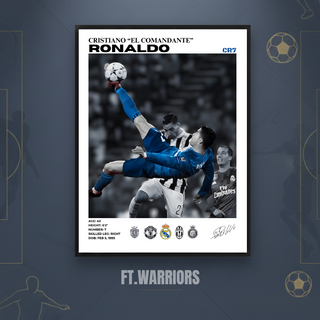 CRISTIANO RONALDO REAL MADRID CHILENA 30x40