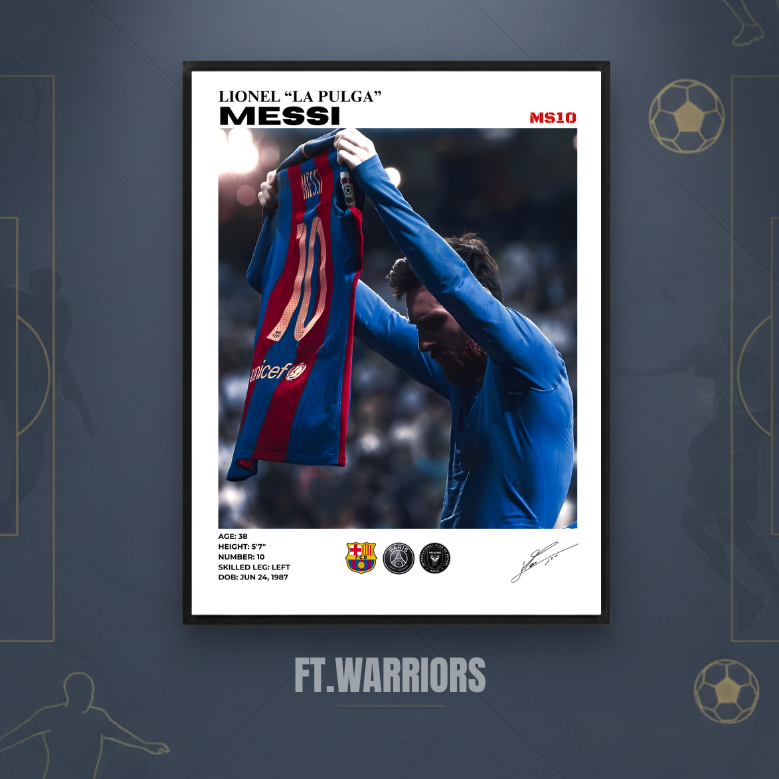 lionel messi barca 30x40
