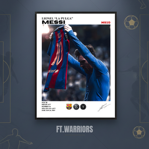 LIONEL MESSI BARCA 30x40