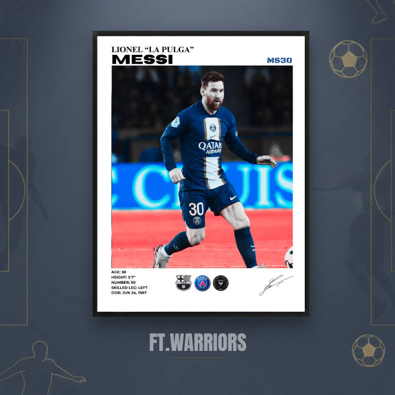 lionel messi psg 30x40