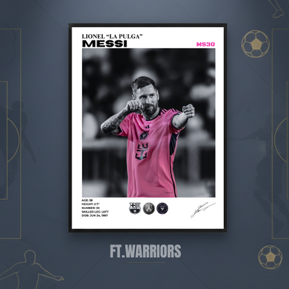 LIONEL MESSI INTER MIAMI 30x40