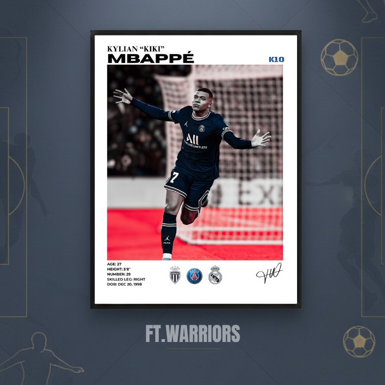 mbappé psg 30x40