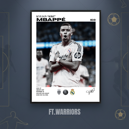 MBAPPÉ REAL MADRID 30x40