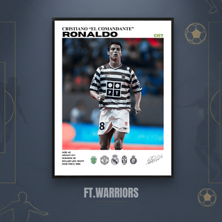 CRISTIANO RONALDO SPORTING LISBOA 30X40