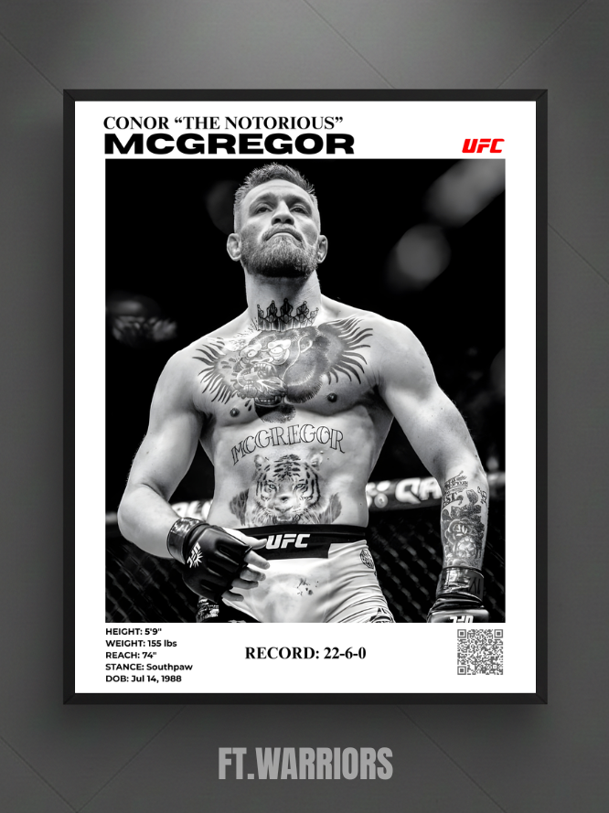 conor "the notorious" mcgregor 30x40