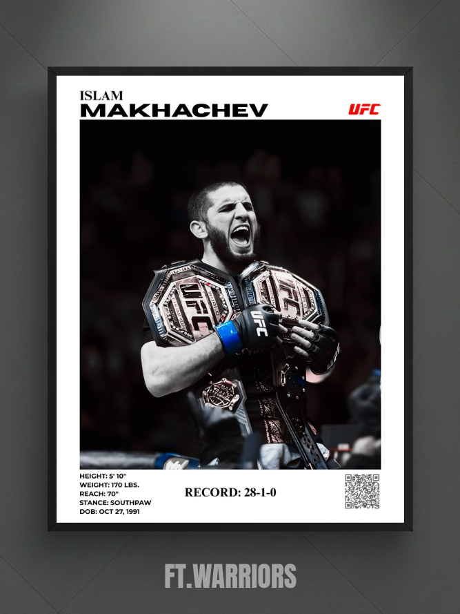 islam makhachev - 2x champ 30x40