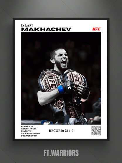 ISLAM MAKHACHEV - 2X CHAMP 30X40