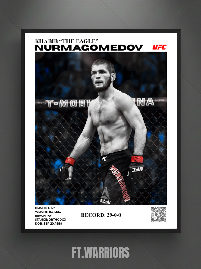 khabib "the eagle" nurmagomedov 30x40