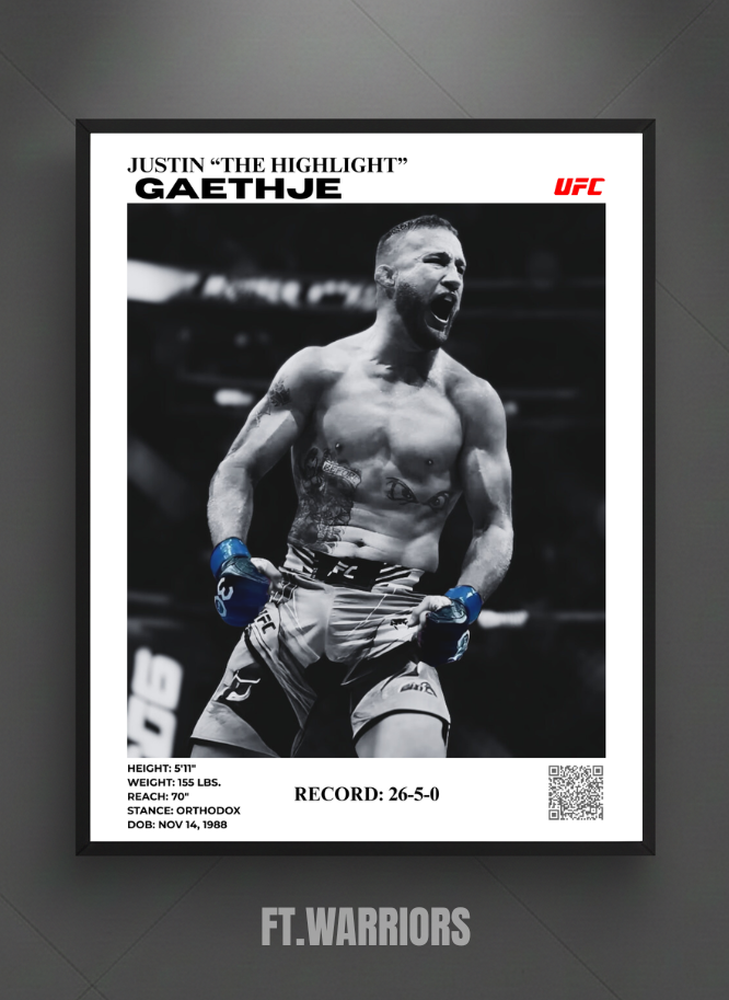 justin "the highlight" gaethje 30x40