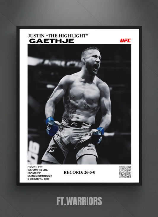 JUSTIN "THE HIGHLIGHT" GAETHJE 30X40