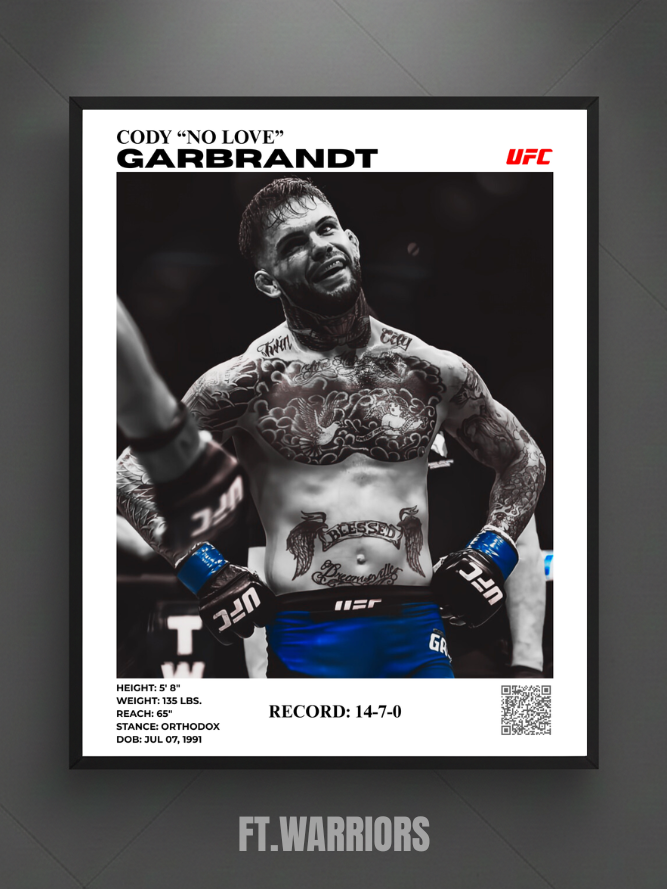 cody "no love" garbrandt 30x40