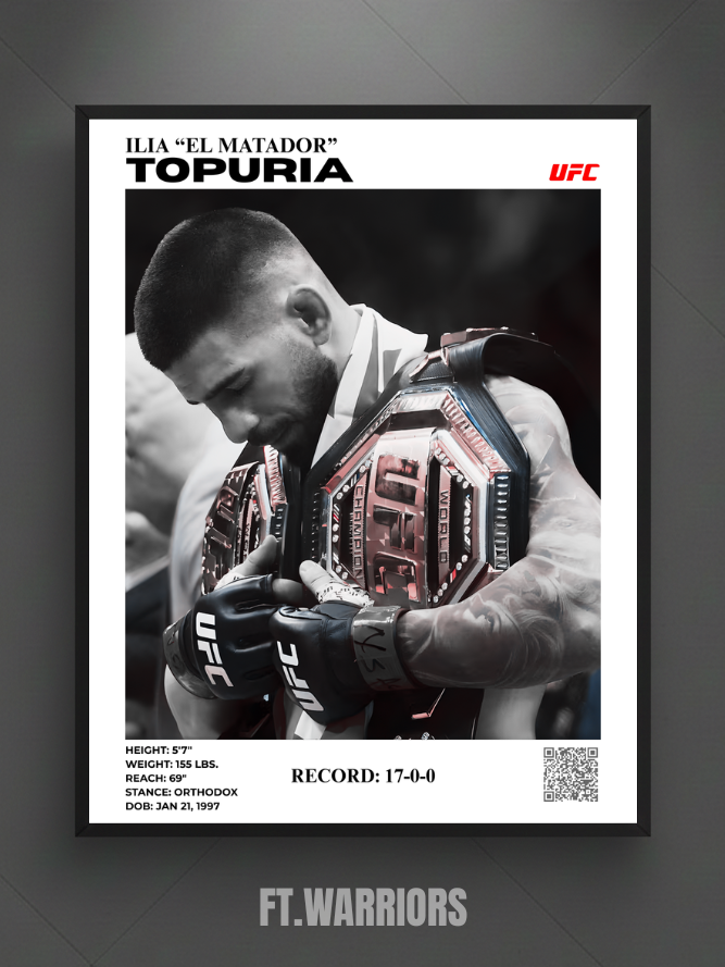 ilia "el matador" topuria 2x champ 30x40