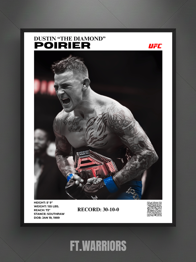 dustin "the diamond" poirier - champ 30x40