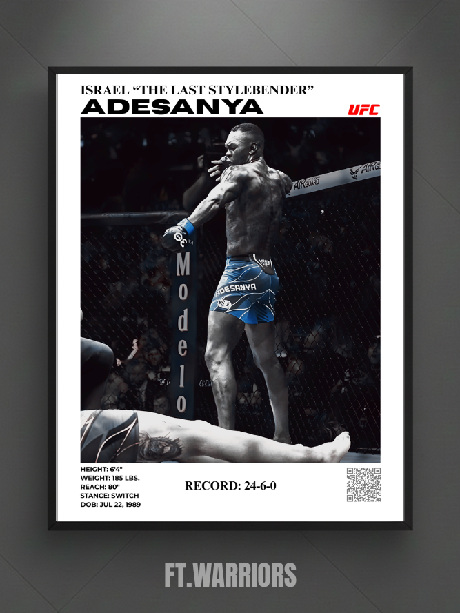 israel "the last sylebender" adesanya 30x40
