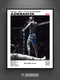 ISRAEL "THE LAST SYLEBENDER" ADESANYA 30x40