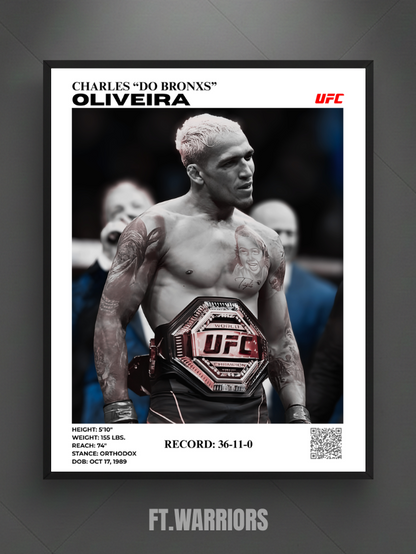 CHARLES "DO BRONXS" OLIVEIRA CHAMP 30X40