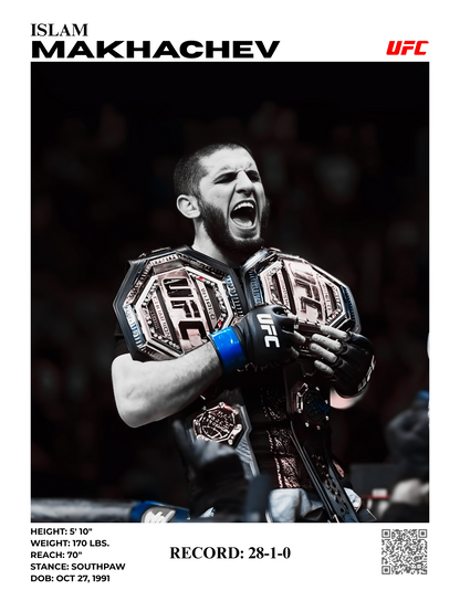 ISLAM MAKHACHEV - 2X CHAMP 30X40