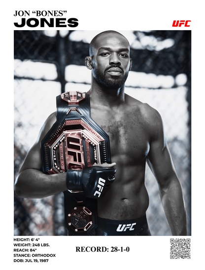 JON "BONES" JONES - CHAMP 30x40