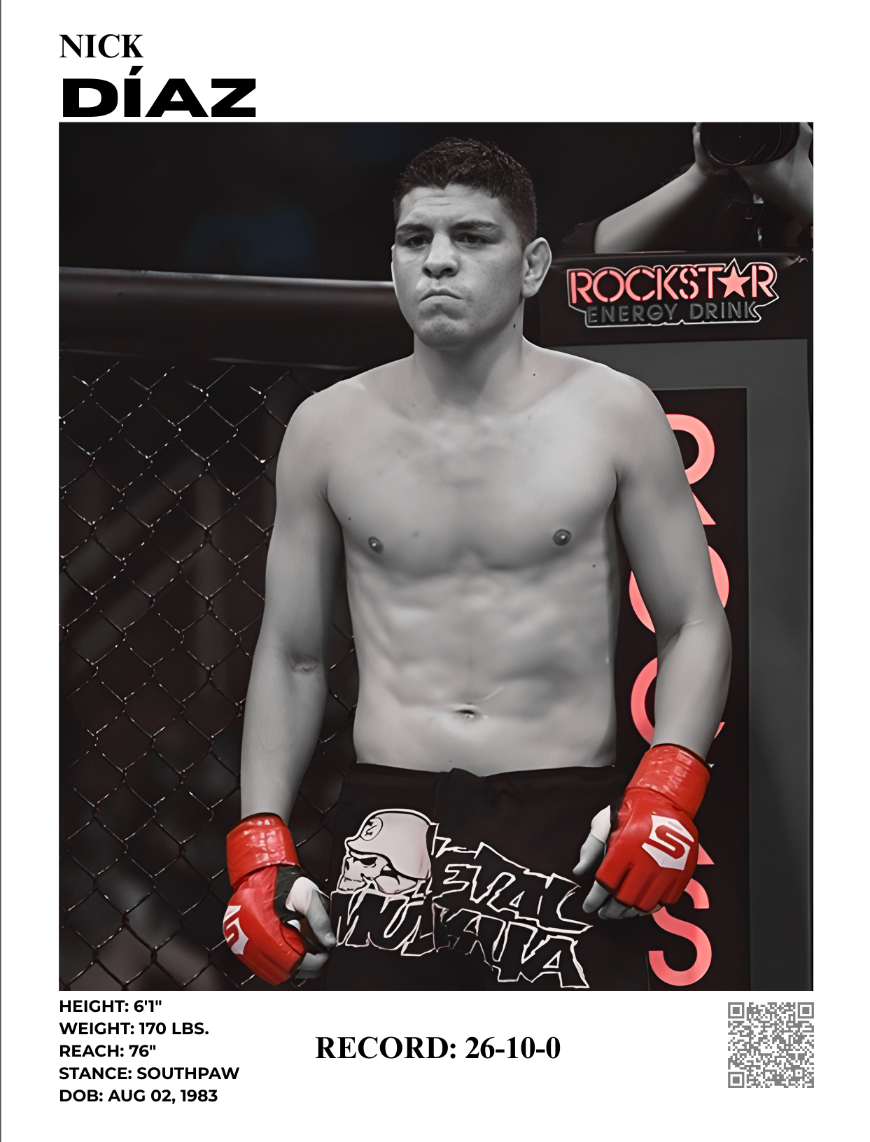 nick díaz-  30x40