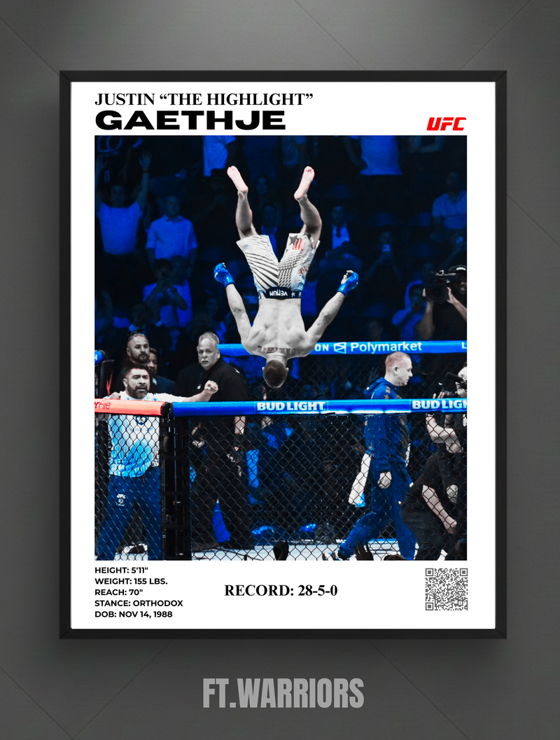 JUSTIN "THE HIGHLIGHT" GAETHJE FREEDOM 250 30x40